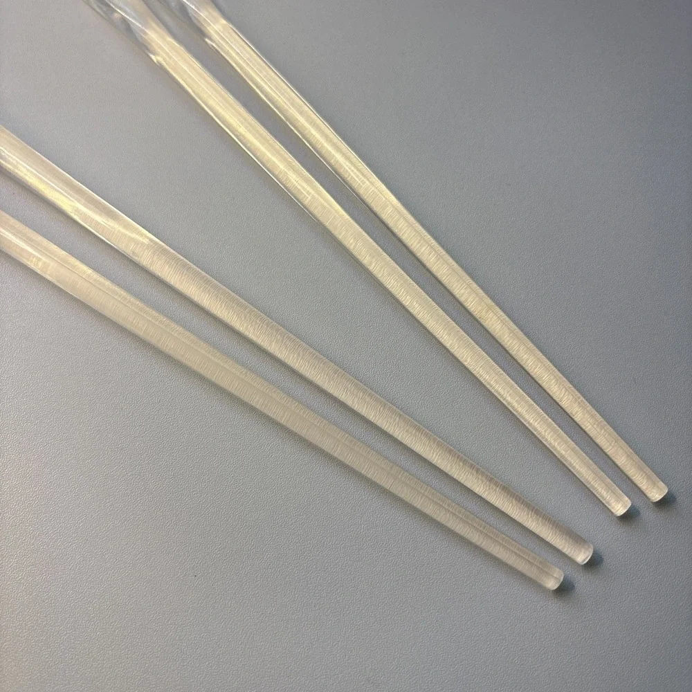 Star Wars Lightsaber Clear Chopsticks Reusable Plastic Utensils Set of 4 READ